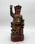 Carved Polychrome and Gilt Altar Deity, "Shunfeng'er." Qing Dynasty, 19thC.