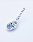 Antique Qing Dynasty Porcelain Spoon with Sanxing Theme. China, 18-19thC.