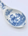 Antique Qing Dynasty Porcelain Spoon with Sanxing Theme. China, 18-19thC.