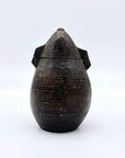 Large Carved Kuba Tutukipfula Gunpowder Flask, Wood. D.R. Congo, 19th-20thC