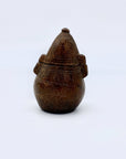 Small Carved Kuba Tutukipfula Gunpowder Flask, Wood. D.R. Congo, 19th-20thC