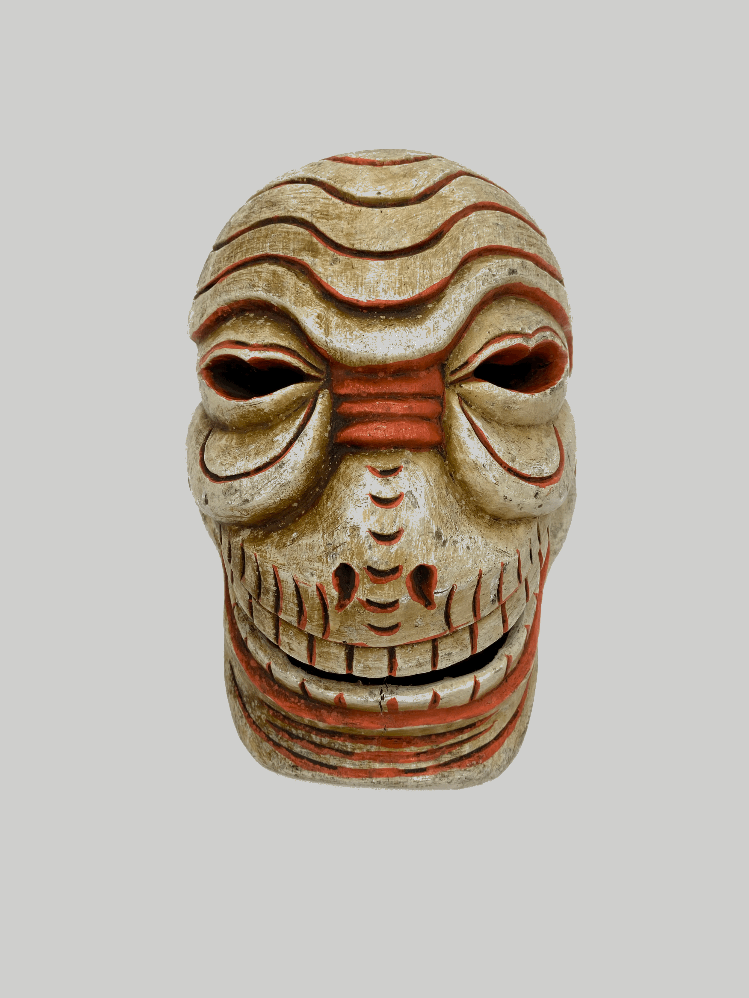 Carved Citipati Mask. Nepal, 20thC