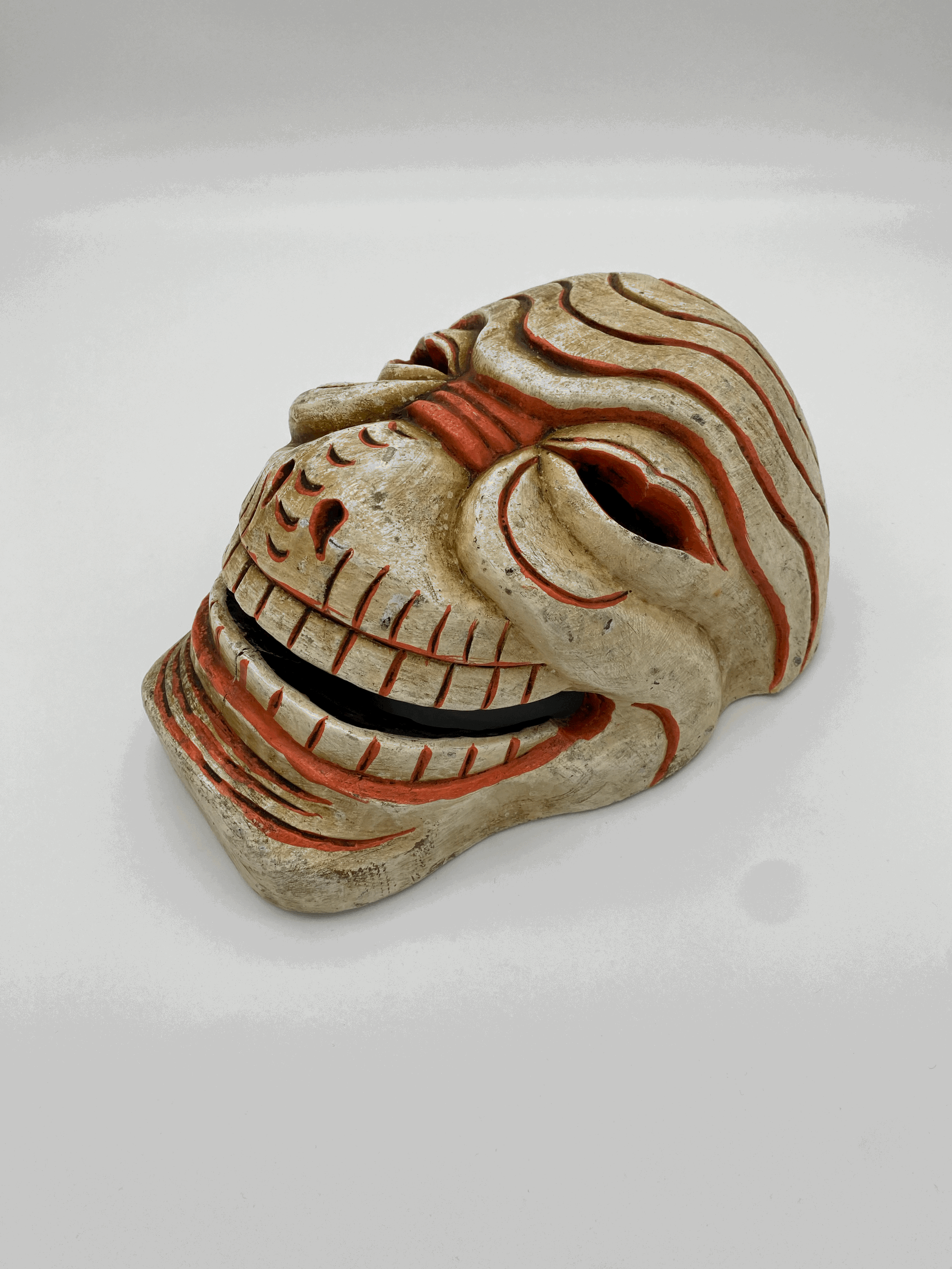 Carved Citipati Mask. Nepal, 20thC